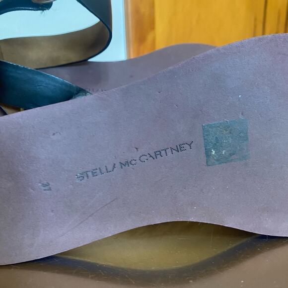 Stella McCartney Black White Tan Blue Espadrilles Ankle Strap  6.5 - Picture 13 of 16